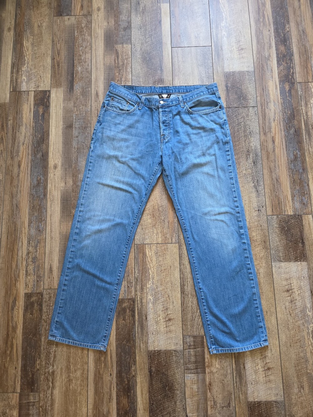 Lucky Brand - Vintage Made in USA 221 Original Straight Jeans - 38 - Light Wash